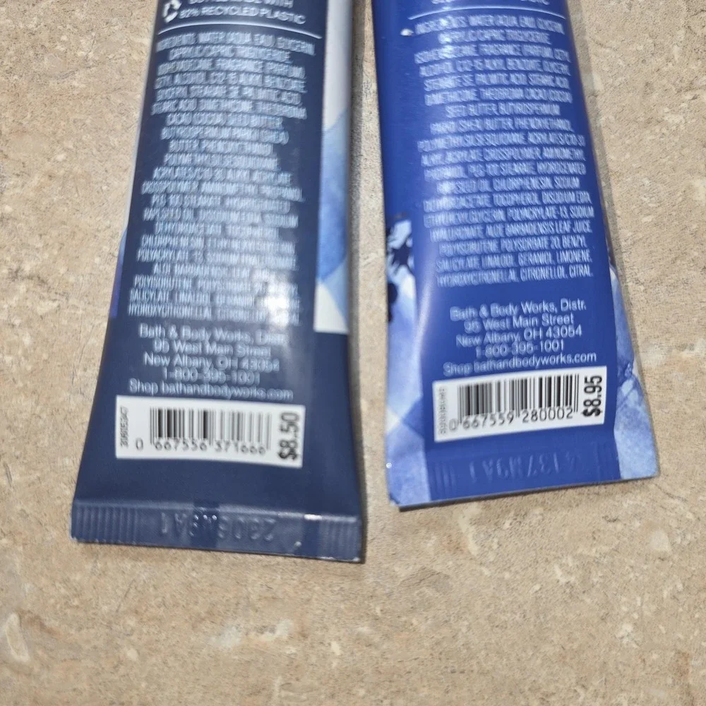 Bath & Body Works Gingham Blue Shea Butter Hand Cream 1oz 29mL Lot Of 2 Travel
